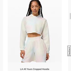 Lululemon all yours cropped hoodie